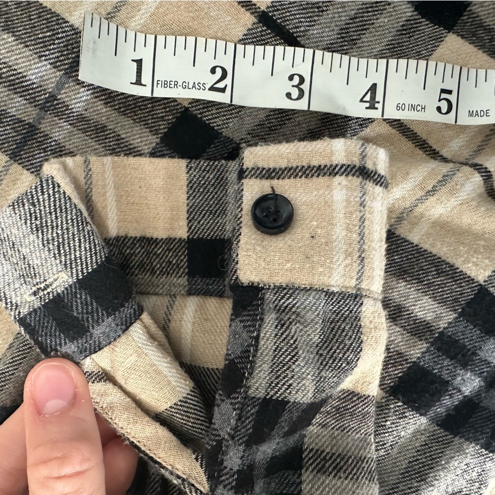 ROMWE | Flannel Button-Up Top - Picture 7 of 10